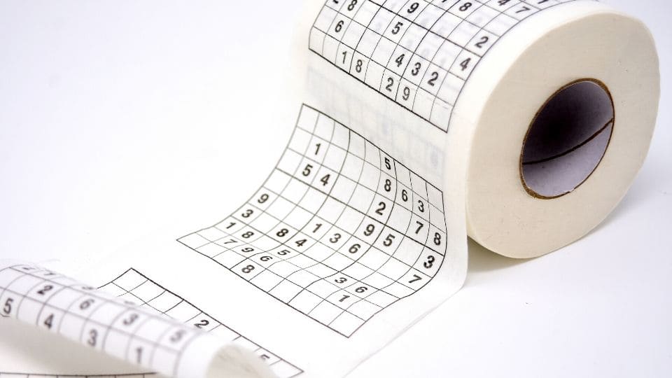 Carta igienica con sudoku