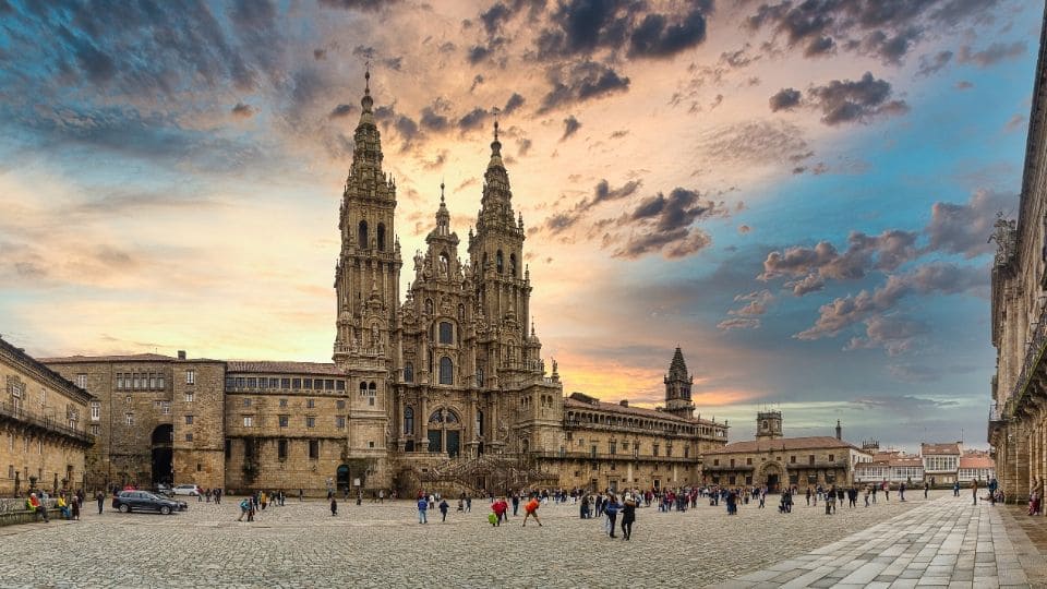 Cattedrale di santiago di compostela e praza do obradoiro
