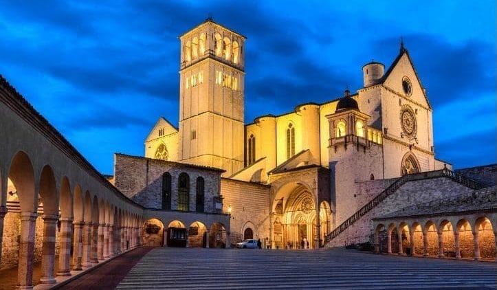 La basilica di san francesco ad assisi