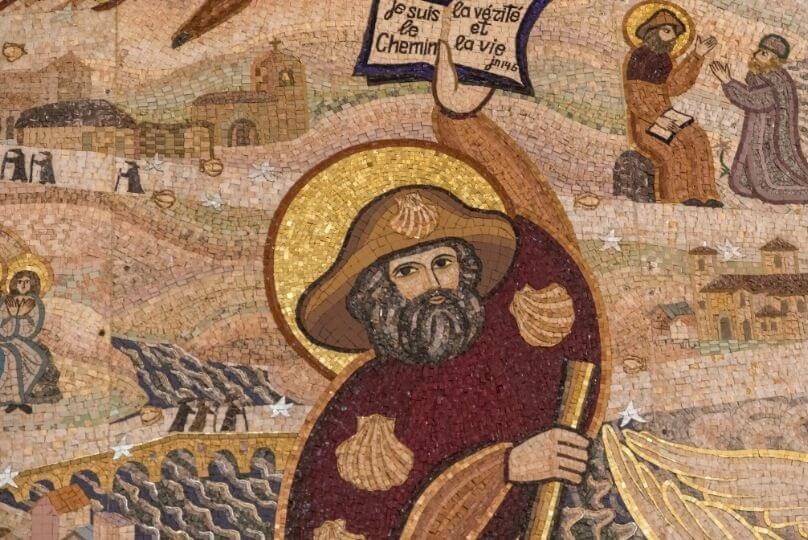 Mosaico santiago alla basilica di notre dame de fourviere a lione