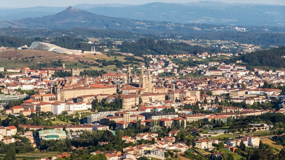 Panorama di santiago di compostela