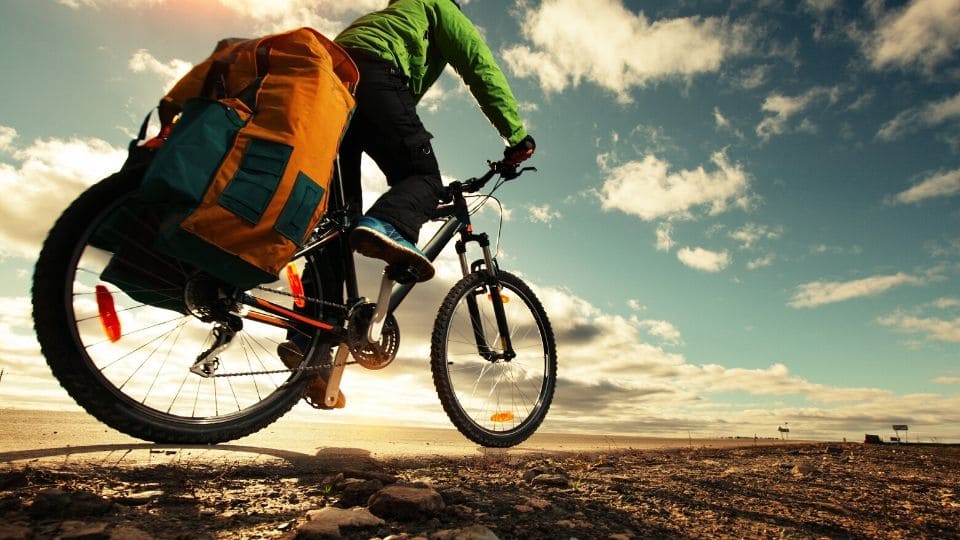 Pellegrino in bici