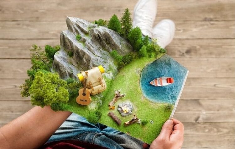 Un panorama fuoriesce da una rivista