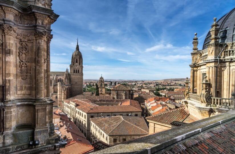 Vista di salamanca da un tetto