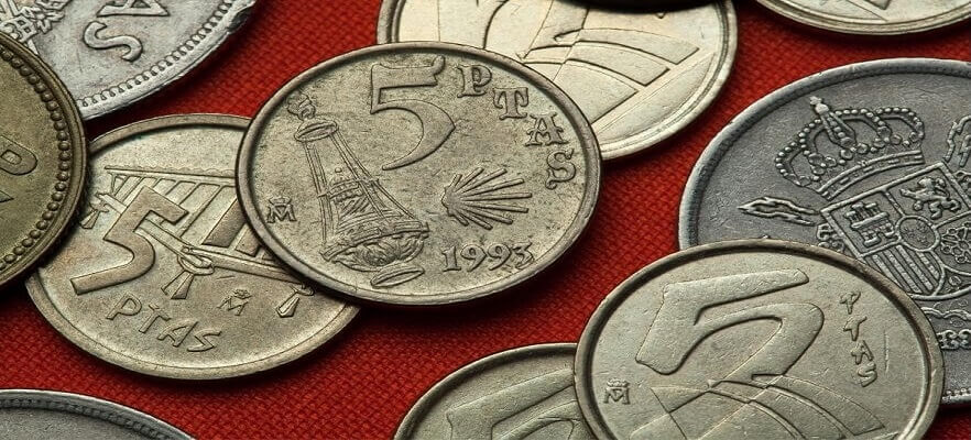 moneta pesetas simbolo Cammino di Santiago e costi