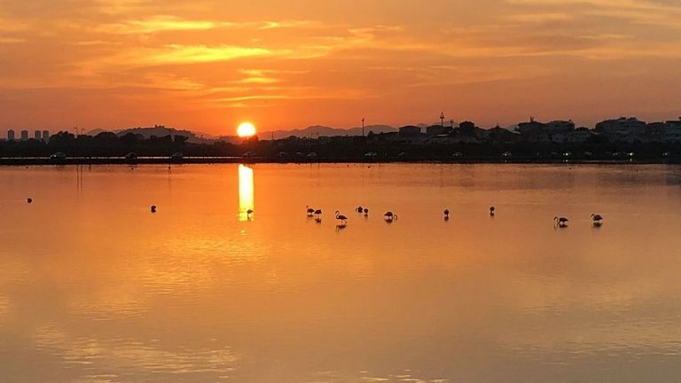 tramonto a Poetto Cagliari